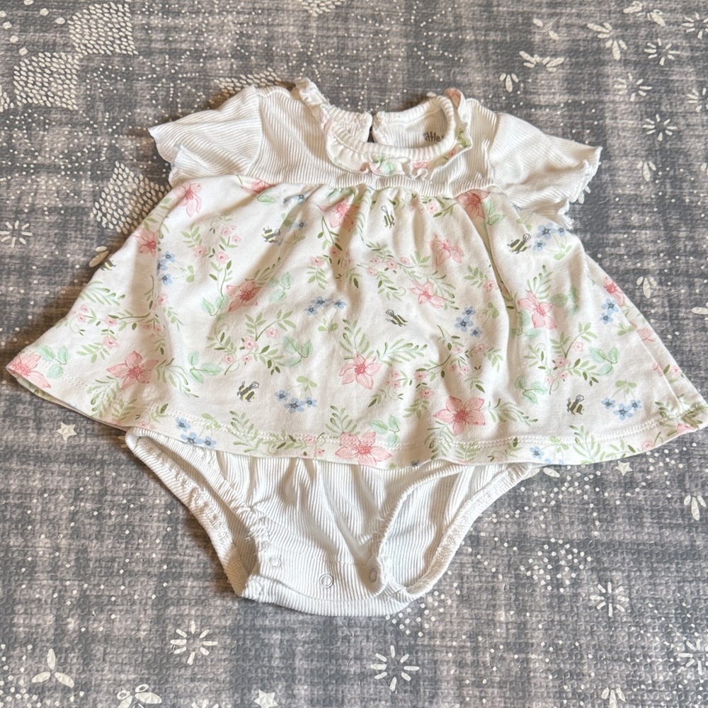 Floral Print Baby Onesie by Little Me 9M